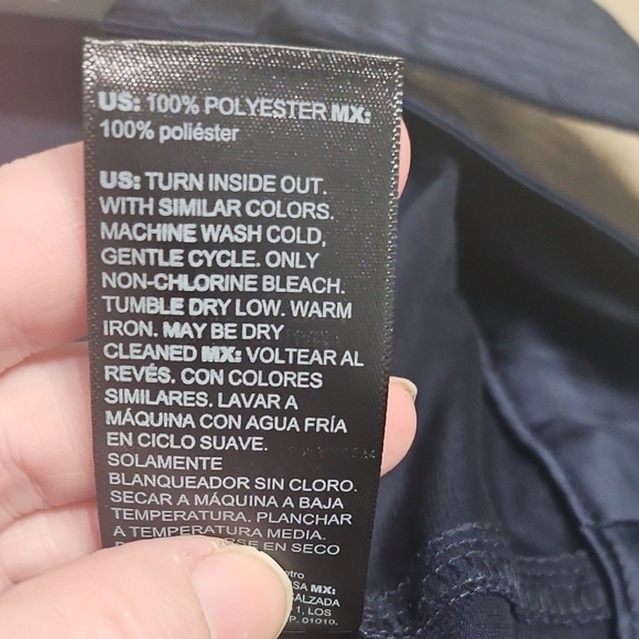 White House Black Market Belted Utility Officer Blue Wide-Leg Pants - Picture 12 of 12